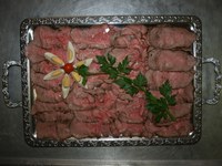 Gelegte und garnierte Platten mit: Gelegte und garnierte Platten mit: